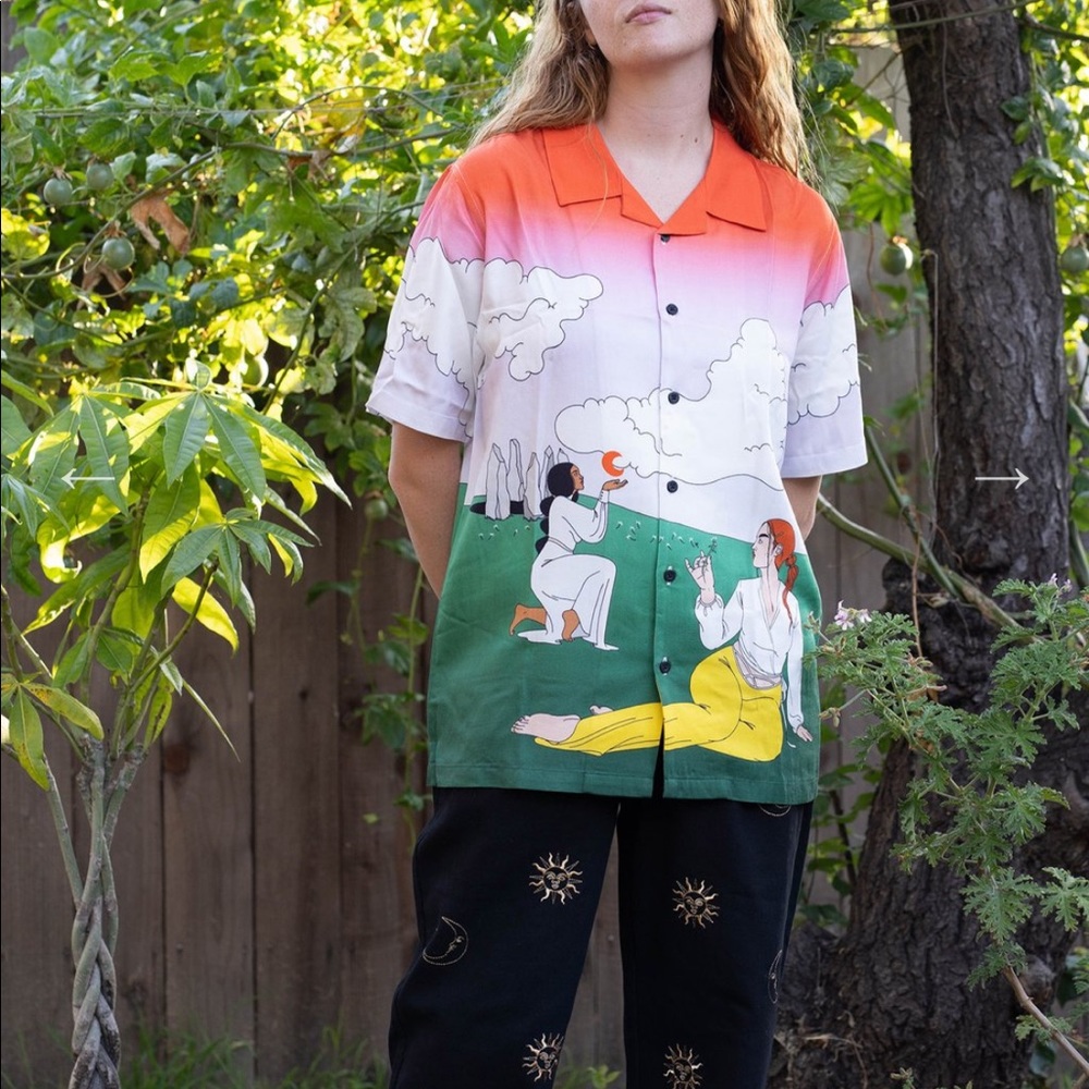 Lazy Oaf x Laura Callaghan Bowling Shirt